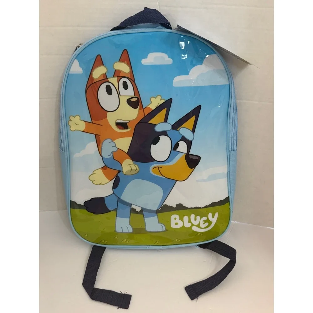 Bluey Bingo Kids Backpack Light Blue School Bag Accessory Innovation New